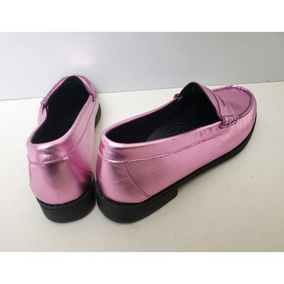 G.H Bass Weejuns Whitney Easy Loafers in Pink Metallic - Picture 2 of 4